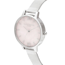 Load image into Gallery viewer, Olivia Burton Semi Precious Silver Mesh Watch - Silver