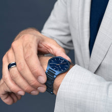 Load image into Gallery viewer, Bering Titanium Mat Blue Watch