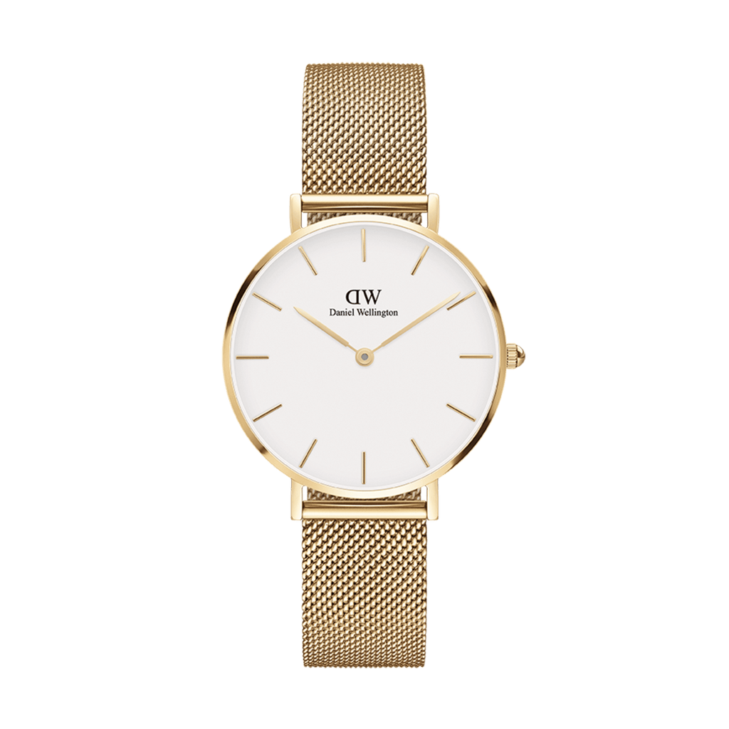 Petite 36 Evergold Gold & White Watch