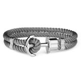 Paul Hewitt Phrep Nylon Silver / Grey Bracelet - XXXL