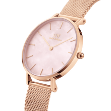 Load image into Gallery viewer, Daniel Wellington Petite 28 Melrose Rose Gold Mother of Pearl Watch