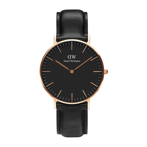 Classic 40 Sheffield Rose Gold & Black Watch
