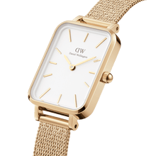 Load image into Gallery viewer, Daniel Wellington Quadro 20X26 Pressed Evergold Gold &amp; White Watch