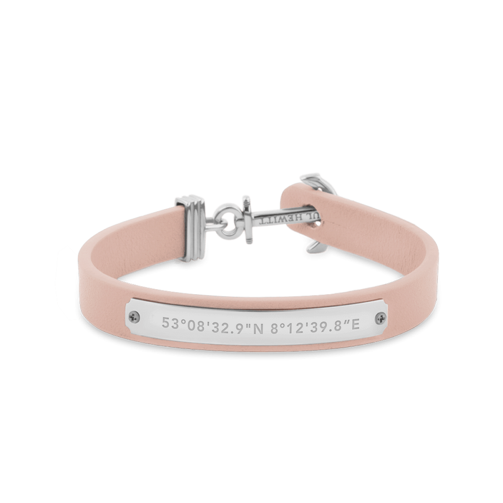 Paul Hewitt Signum Female Coordinates Silver / Nude Bracelet - L