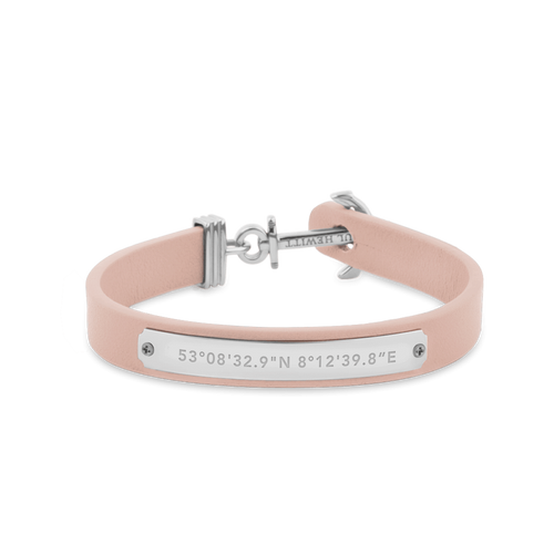Paul Hewitt Signum Female Coordinates Silver / Nude Bracelet - L