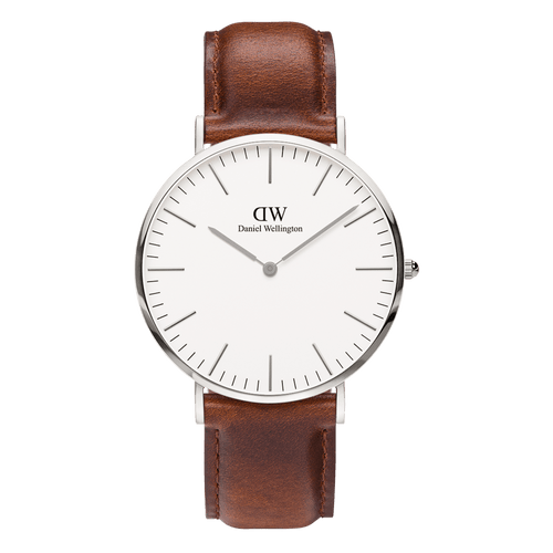 Classic 40 St Mawes Silver & White Watch