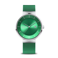 Load image into Gallery viewer, Bering Slim Solar Silver Charity Watch