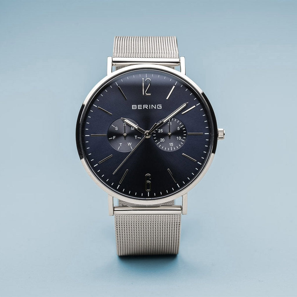 Bering Classic Polished Silver Watch