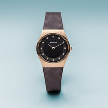 Load image into Gallery viewer, Bering Classic Brushed Gold Brown Mesh Watch