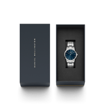 Load image into Gallery viewer, Daniel Wellington Iconic Link Arctic 40 Silver &amp; Blue Watch