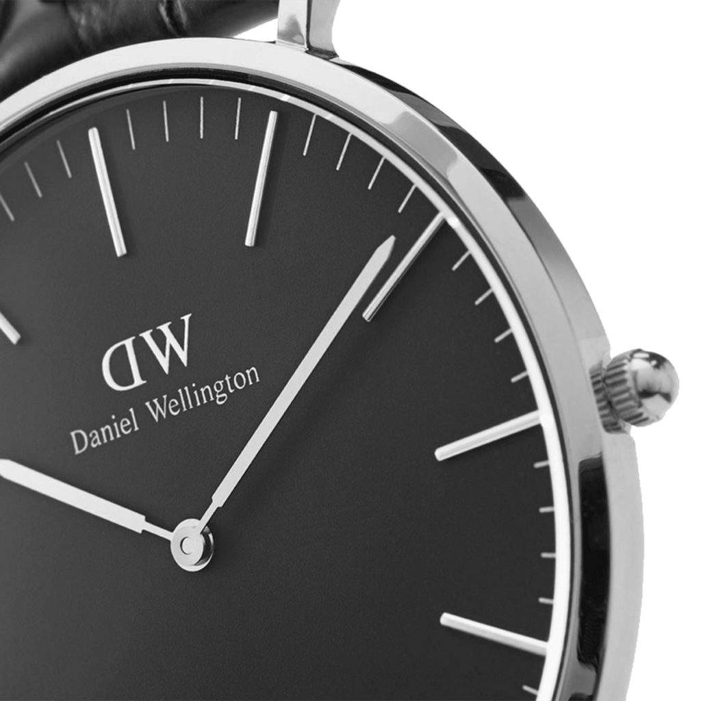 Classic 40 Sheffield Silver & Black Watch