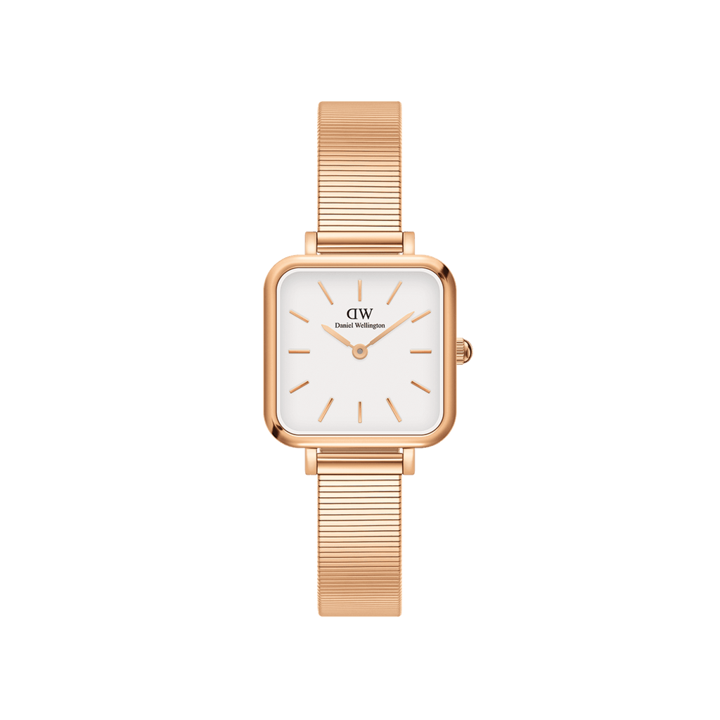 Daniel Wellington Quadro Studio 22x22 Rose Gold & White Watch