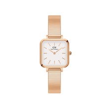 Load image into Gallery viewer, Daniel Wellington Quadro Studio 22x22 Rose Gold &amp; White Watch