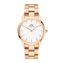 Load image into Gallery viewer, Daniel Wellington Iconic Link 36 Rose Gold &amp; White Watch