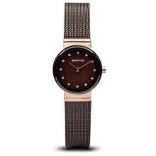 Load image into Gallery viewer, Bering Classic Polished Rose Gold Swarovski Watch