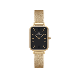 Daniel Wellington Quadro 20X26 Pressed Evergold Gold & White Watch