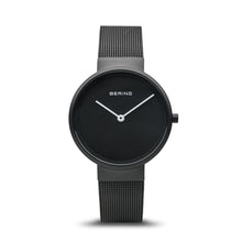 Load image into Gallery viewer, Bering Classic Matt Black Mesh Watch