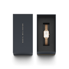 Load image into Gallery viewer, Daniel Wellington Quadro 20X26 Pressed Melrose Rose Gold &amp; White Watch