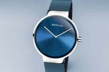 Load image into Gallery viewer, Bering Classic Polished Silver Ice Blue Watch