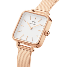 Load image into Gallery viewer, Daniel Wellington Quadro Studio 22x22 Rose Gold &amp; White Watch