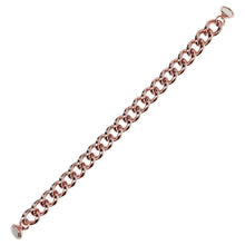 Load image into Gallery viewer, Bronzallure Curb Link Bracelet with Magnetic Clasp