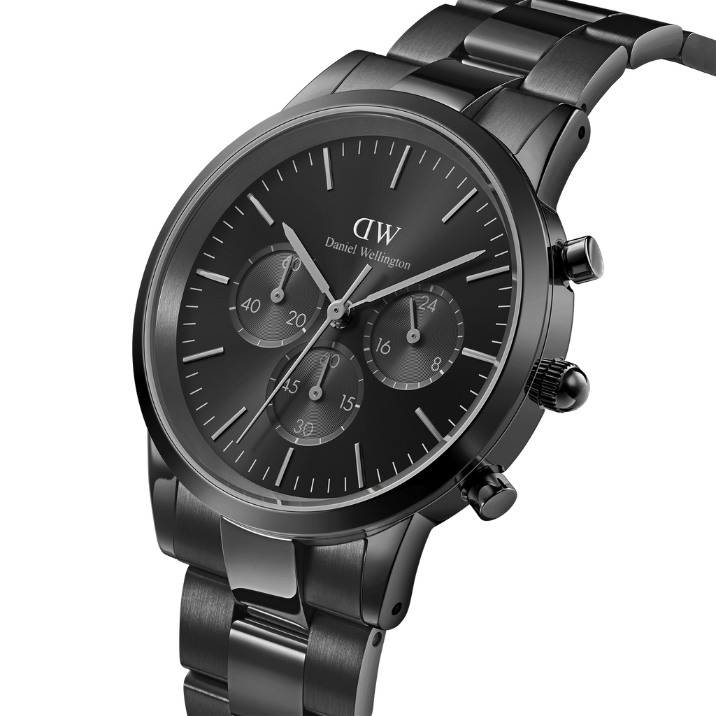 Iconic Chronograph 42 Link Black Sunray Watch