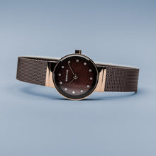 Load image into Gallery viewer, Bering Classic Polished Rose Gold Swarovski Watch