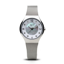 Load image into Gallery viewer, Bering Solar Polished Silver Mesh Watch