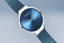 Load image into Gallery viewer, Bering Classic Polished Silver Ice Blue Watch