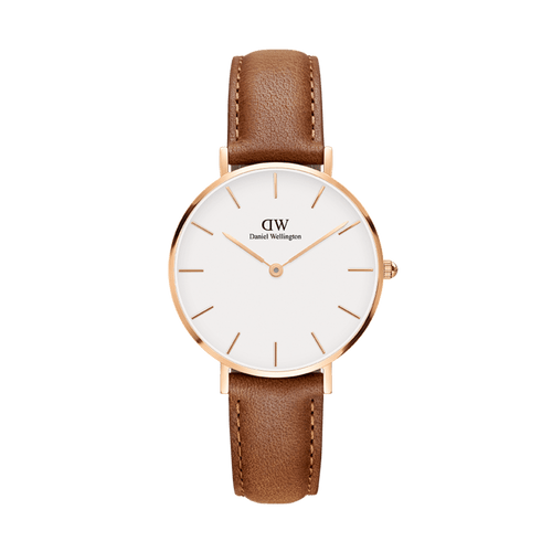 Petite 32 Durham Rose Gold & White Watch