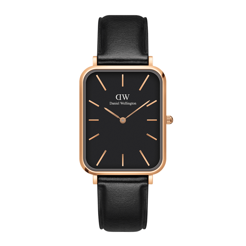 Daniel Wellington Quadro 20X26 Pressed Sheffield Rose Gold & Black Watch