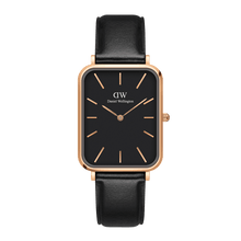 Load image into Gallery viewer, Daniel Wellington Quadro 20X26 Pressed Sheffield Rose Gold &amp; Black Watch