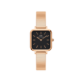 Daniel Wellington Quadro Studio 22x22 Rose Gold & Black Watch