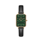 Daniel Wellington Quadro 20X26 Pressed Sheffield Rose Gold & Green Watch