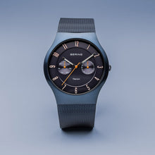 Load image into Gallery viewer, Bering Titanium Brushed Blue Mesh Watch