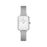 Daniel Wellington Quadro 20x26 Lumine Silver Mother of Pearl White Watch