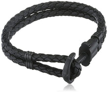 Load image into Gallery viewer, Paul Hewitt Phrep Leather Black / Black Bracelet - M