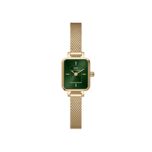 Load image into Gallery viewer, Daniel Wellington Quadro Mini Evergold Emerald Watch