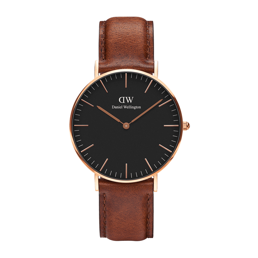 Daniel Wellington Classic 40 St Mawes Rose Gold & Black Watch