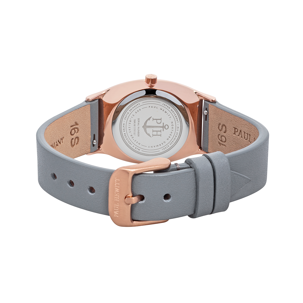 Paul Hewitt Modern Edge Rose Sunray Graphite Watch