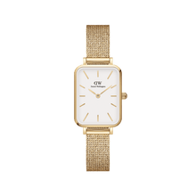 Load image into Gallery viewer, Daniel Wellington Quadro 20X26 Pressed Evergold Gold &amp; White Watch