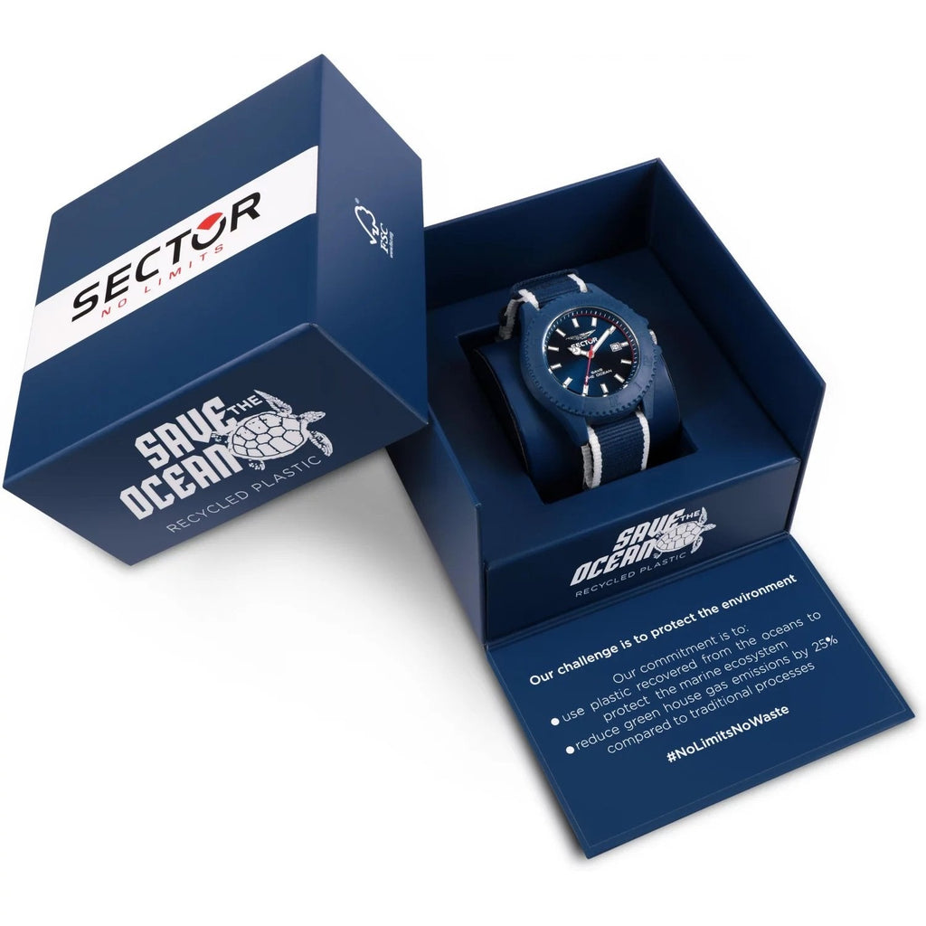 Sector Save The Ocean Blue Nato Watch