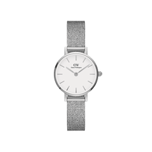 Load image into Gallery viewer, Daniel Wellington Petite 24 Pressed Sterling Silver &amp; White Watch