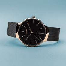 Load image into Gallery viewer, Bering Classic Collection 38mm Black Milanese Strap