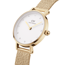 Load image into Gallery viewer, Daniel Wellington Petite 28 Pressed Evergold Lumine Gold &amp; White Watch