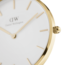 Load image into Gallery viewer, Petite 36 Evergold Gold &amp; White Watch