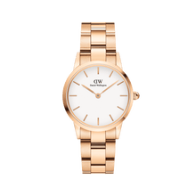 Load image into Gallery viewer, Daniel Wellington Iconic Link 36 Rose Gold &amp; White Watch