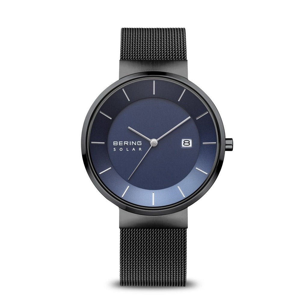 Bering Solar Polished Black Watch