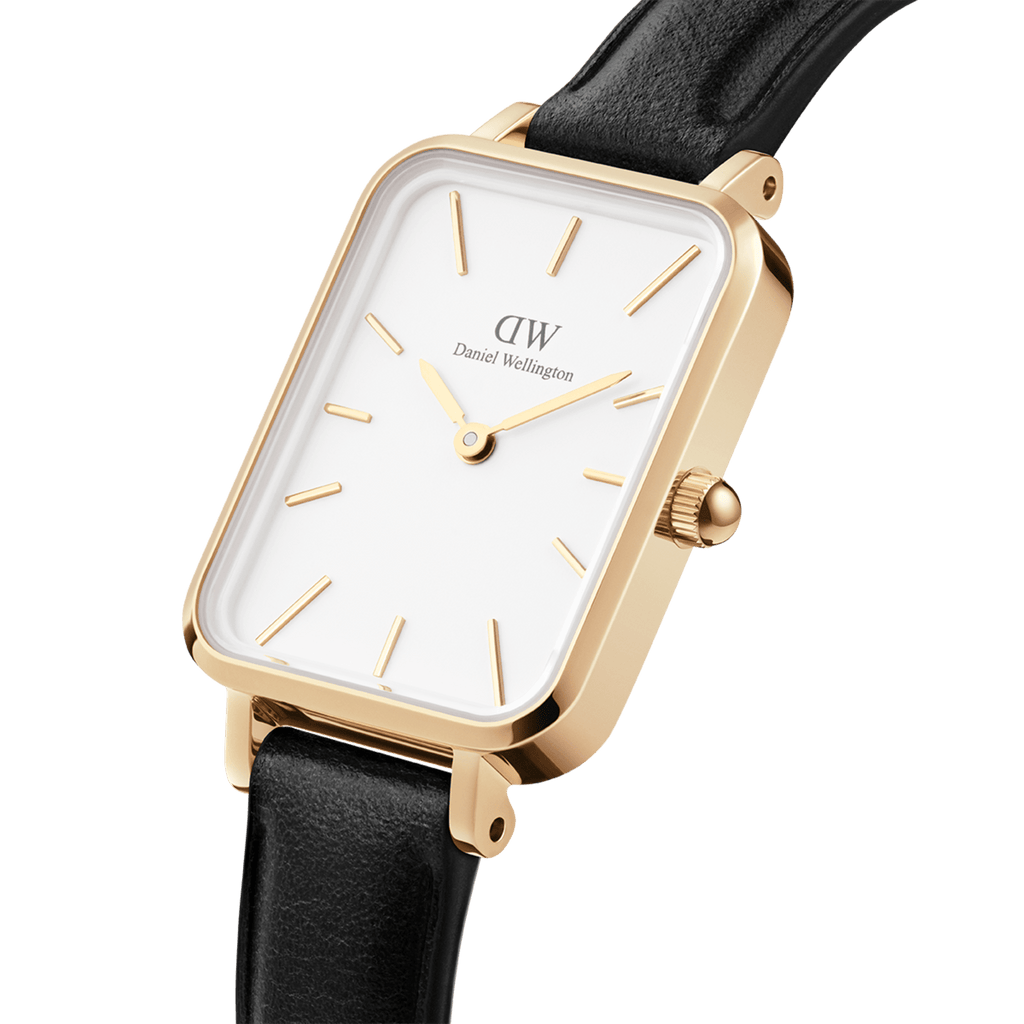 Daniel Wellington Quadro 20X26 Pressed Sheffield Gold & White Watch