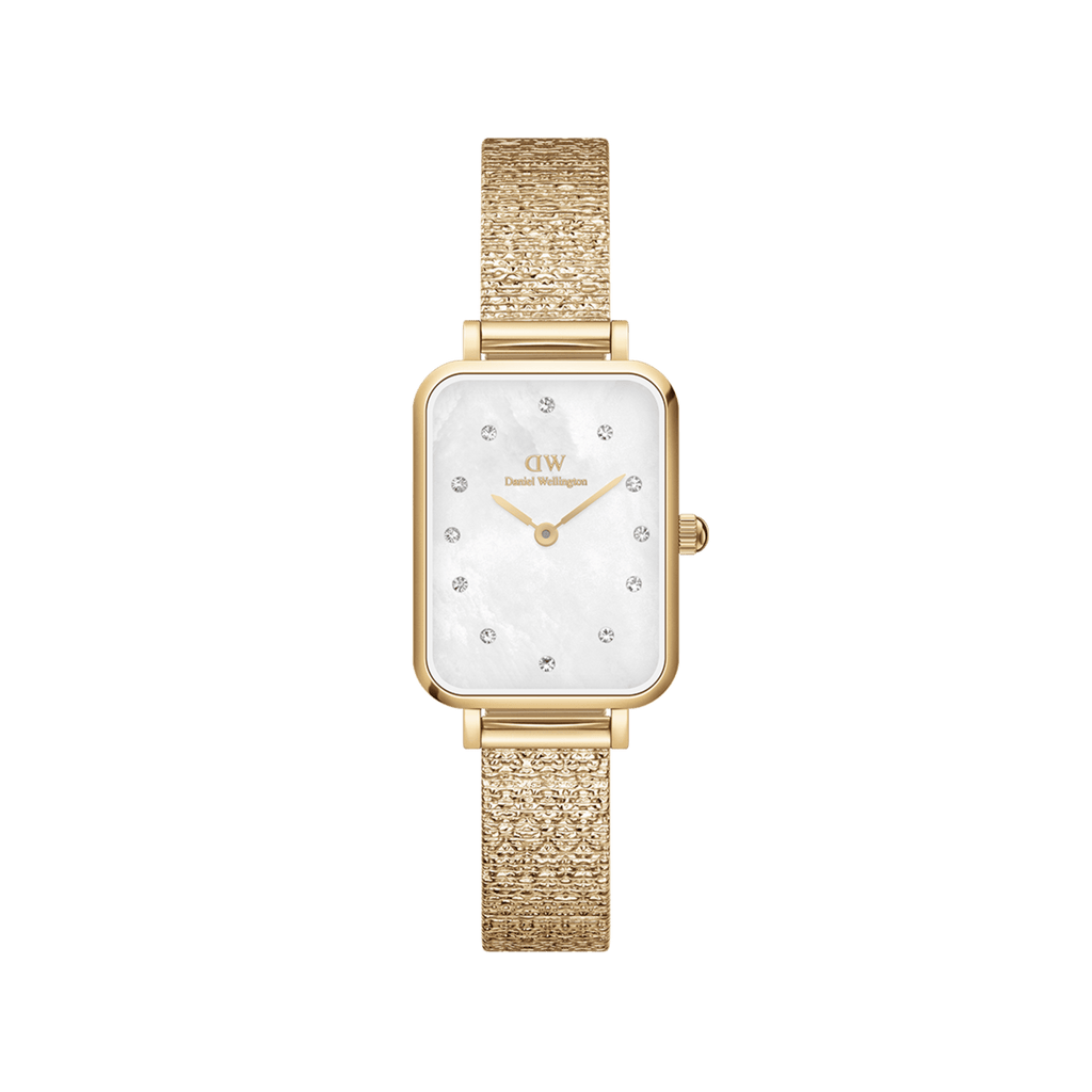 Daniel Wellington Quadro 20x26 Lumine Gold Mother of Pearl White Watch